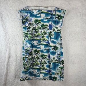City Triangles Tropical Palm Tree Beach Strapless Mini‎ Dress Size 11